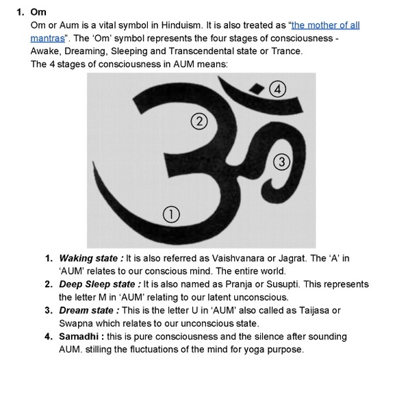 Natural Harmony “Om” Hindu Earrings - Picture 3 of 3